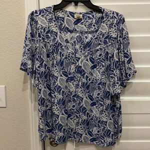 Ana blue and white size 0X